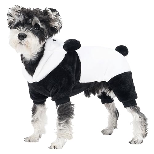 Fhsqwernm Hundemantel Große Hunde Halloween Kapuzenpullover Hunde Frühlingsmantel Panda Vierbeinige Pullover Kleidung von Fhsqwernm