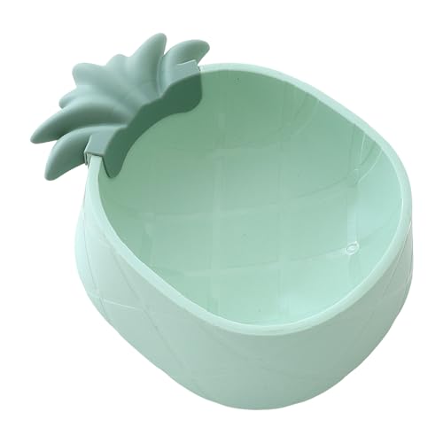 Futternäpfe für Katzen und Hunde, Niedlicher Früchte Design Haustiernapf aus Plastik, Wasser Fütterung Schüssel, Einfachers Stil Futternapf Schalen, 800 ML (Green, One Size) von Fhtahun