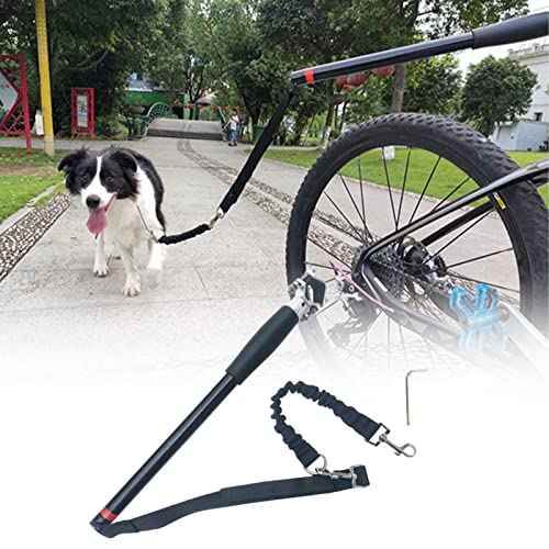 Fahrrad Hundehalterung,Hände frei Fahrrad Hundeleine,Fahrradleine Hund aus Edelstahl,Freihändiges Hundefahrrad,für Training Joggen Radfahren Outdoor,Sicher mit Haustieren,Einfache Install/Demontage von Fiacvrs