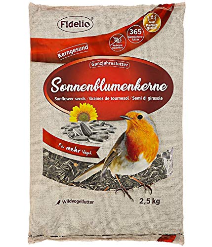 Fidelio Wildvogelfutter, Sonnenblumenkerne, 2,5 kg von Fidelio