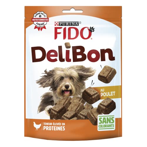 FIDO DeliBon Huhn, 130 g, Leckerlis für Hunde, 6 Stück von Fido