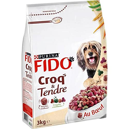 Fido Kroketten Croq Hunde und zarte Au Boeuf 3kg (3er-Pack) 1 von Fido