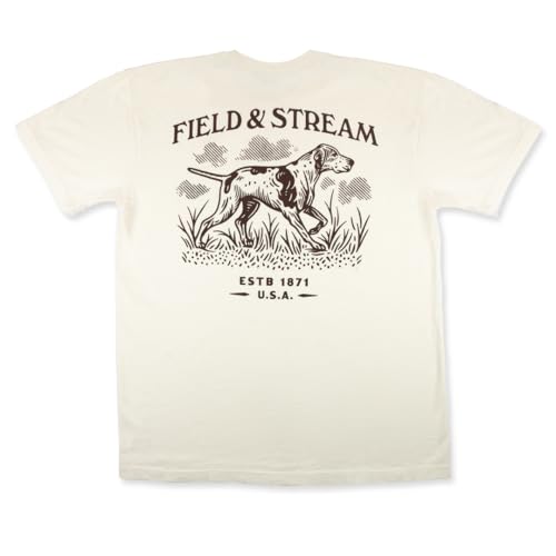 Field & Stream Huntin' Hunde-T-Shirt, Elfenbeinfarben, Elfenbein, XXX-Large von Field & Stream