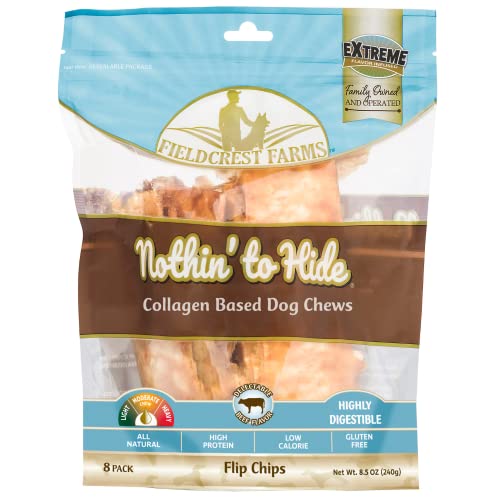 Fieldcrest Farms Nothin' to Hide Hundespielzeug, Rindfleischchips, 240 G von Fieldcrest Farms