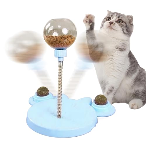 Behandle Ball Für Katzen - Und Durch Undichte Breaks Ball Pet Feeder Spielzeug - Behandle Die Abgabekugel Mit Frühlingsfedern Für Katzen Und Kleine Hunde Für Die Jagd Nach Verfolgungsjagd Und Bewegung von Fierudeng