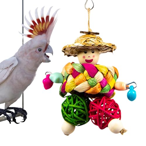 Fierudeng Vogelkauenspielzeug - Shotet Cage Bite Accessoires - Conure Toys Bietet Stunden Täglicher Unterhaltung Für Papageien Und Hilft Dabei, Ihre Schnäbel Und Krallen Auszuüben von Fierudeng