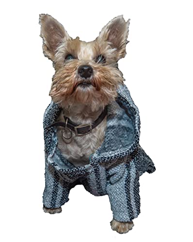 Mexikanischer Hund Poncho Doggo Hoodie Baja Ponchos Decke für Hunde Kostüm Welpe Crew Pyjama Chihuahua Pullover Kleidung von kleinen, mittleren bis großen Hund Made in Mexiko mit recyceltem Stoff (5, von Fiesta Brands