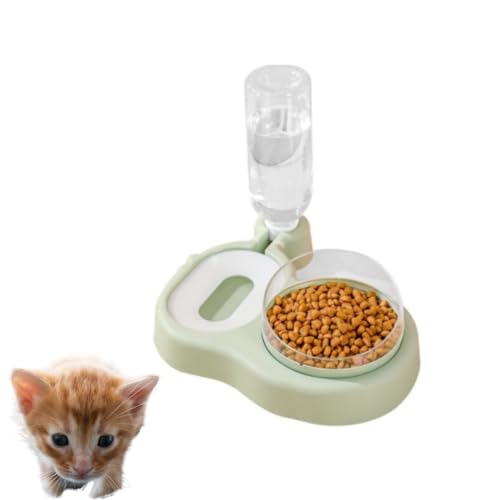 FIGARO CATS STORE - Automatischer Wasserverteiler: Wasserstation und Schüssel aus Stahl für Katzen oder Hunde. Automatisch (grün) von Figaro Cats Store