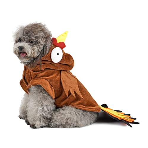 Filhome Hunde-Truthahn-Kostüm, Haustier-Kostüm, Halloween, Weihnachten, Cosplay, Kostüm für Hunde und Katzen (Türkei/M) von Filhome