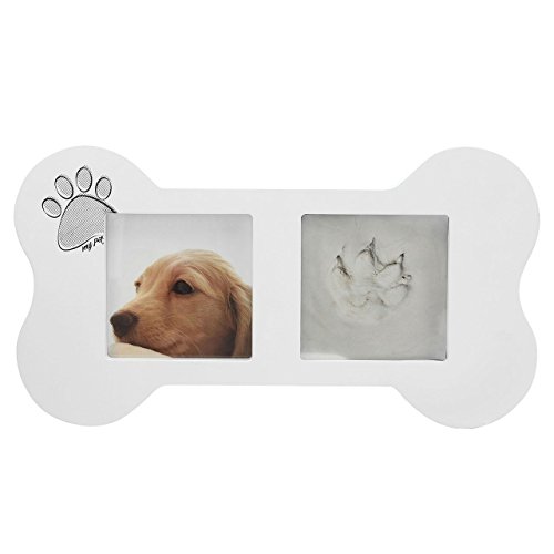 Filhome Pfotenabdruck Set für Hund und Katze Bilderrahmen 3D Haustiere Pawprint Neugeborene Handabdruck Fußabdruck Andenken (Type B) von Filhome