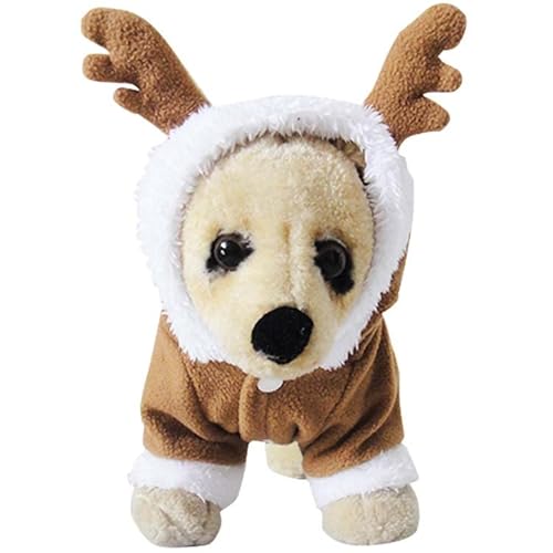 Filhome Weihnachtskostüm für Hunde, Rentier, für Haustiere, Katzen, Elch, Kostüm, Kapuzenpullover, Weihnachten, Wintermantel, Kleidung, Weihnachtskleidung von Filhome