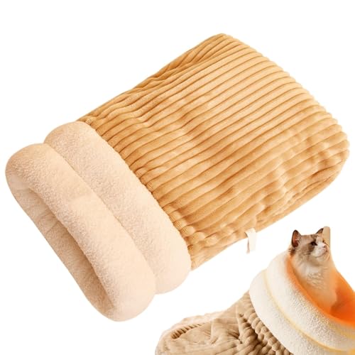 Covered Cat Bed, Warming Plush Cat Bed, Washable Hide Cave Pet House, Cat House Bed, Cute Slipper Cat Cave Bed, Easy to Use, Portable for Puppy Kitten Small Cats Dogs von Filvczt