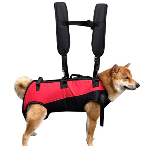 Dog Carry Sling, Hip Support Harness, Adjustable Dog Carrier, Rehabilitation Dog Lift Harness, Backpack Pet Legs Support, Easy to Use, Portable for Senior Dogs Joint Injuries von Filvczt