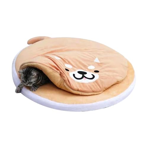 Dog Cave Bed, Sleeping Mat Pet, Round Moon Shape Pet Bed, Super Soft and Self-Warming Orthopedic Dog Beds, Machine Washable Dog Bed, Calming Donut Cuddler Pet Bed, Easy To Use, Portable for Pets von Filvczt