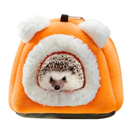 Filvczt Hamster Hideaway Bed, Soft Small Animal Hideaway, Hedgehog House Accessories, Cute Bear Shape Small Animal Hideaway, Soft Warm Hamster Bed, Easy to Use, Portable for Cold Weather von Filvczt