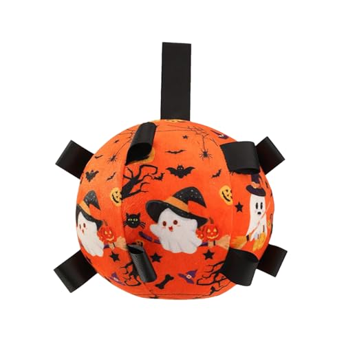 Filvczt Hundebälle - Halloween Interaktiver Fußball Für Haustiere - Mit Glockenton Interaktives Hundespielzeug Für Apportieren Jagt Training Bewegung Indoor Outdoor Spiel Filvczt Hundebälle - Halloween Interaktiver Fußball Für Haustiere - Mit Glockenton Interaktives Hundespielzeug Für Apportieren Jagt Training Bewegung Indoor Outdoor Spiel von Filvczt