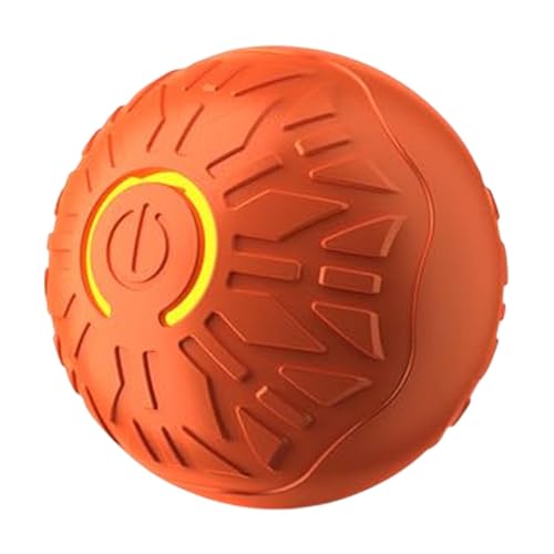 Filvczt Moving Dog Ball, Shaking Dog Ball, USB Shaking Dog Ball, With USB Rechargeable, Durable And Safe Materials, 5.3cm, Blue/Orange, For Chinese New Year, Valentine's Day von Filvczt