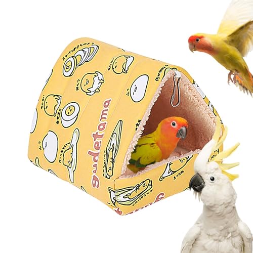 Filvczt Parrot Small Hammock, Cotton Bird Tent Nest, Winter Warm Bird Snuggle Cabin, Stuffed Bird Hideaway Cave, Warm Soft Plush Hammock, Easy to Use, Portable for Parakeet, Cockatiel, Budgies von Filvczt