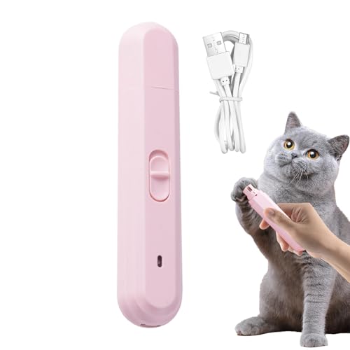 Filvczt Pet Nail Trimmers, Nails Trimmer Grinder, LED Lighted Pets Grooming Kits, Quiet Pet Nail Trimmer, Portable Dog Nail Grinder, Easy to Use, Portable for Bedroom, Outing at Home von Filvczt