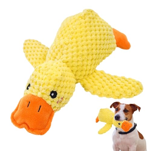 Filvczt Quack Quack Duck Dog Toy, Squeaky Chew Toy, Calming Duck Dog Toy, Fun Dogs Interactive Toy, Cute Wild Squeaky Interactive Toys, Easy to Use, Portable for Indoor Outdoor Small Dogs von Filvczt