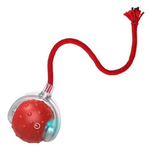 Filvczt Schneller rollender Haustierspielzeug, interaktiver Katzenball, Smart Interactive Pet Toy Ball, langlebig, einfach zu bedienen, 40 x 6 cm für Katze, Kätzchen von Filvczt