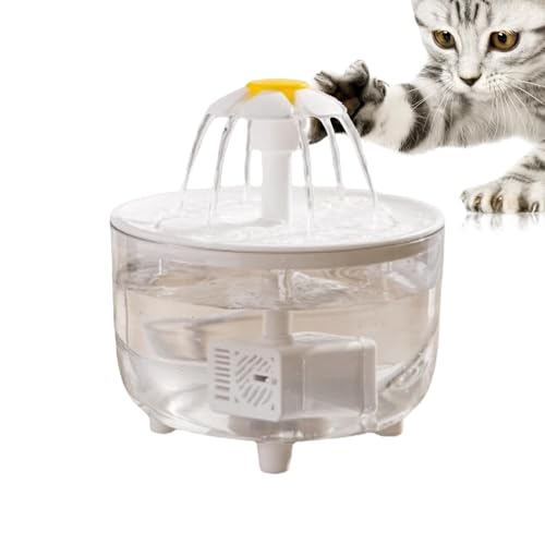 Katzen Wasserbrunnen, Kreisförmiger transparenter Wasserspender, abnehmbare Vogeldusche Zubehör, Indoor Papagei Bad, Vogel Wasserspender, einfach zu bedienen, tragbar für Haus und Vogel Haustier von Filvczt