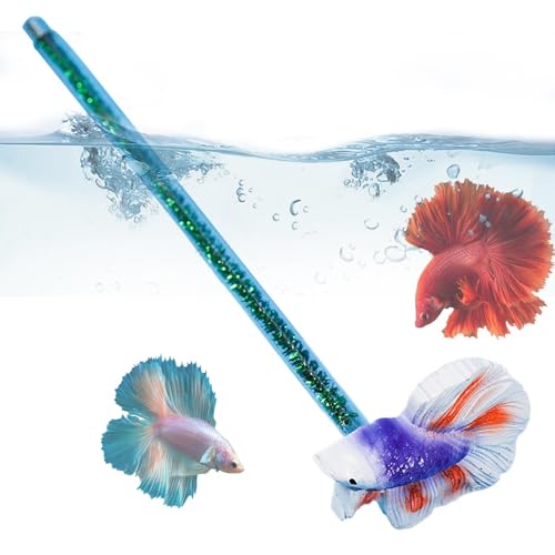 Simulation Betta Stick, Simulation Betta Fish Tank Toy, Smooth Fish Tank Accessories, Training Wand Toy, Beautifully Designed Fish Tank Accessories, Easy to Use, Portabel for Fish Tanks von Filvczt