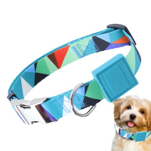 Verstellbares Hundehalsband, bequemes und atmungsaktives Hundehalsband aus künstlichem Nylon, weich, stilvoll, flexibles Haustierhalsband, niedliches und funktionales Halsband für den täglichen von Filvczt