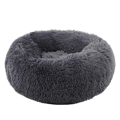 Findm Store Orthopädisches Haustierbett,Hundebett Bequemes Donut-Fluffy Luxe Weiches Plüsch Kuschelbett Rundes Hundesofa/Hundekörbchen/Kissenbett Für Hunde Und Katzen,Maschinenwaschbar von Findm Store