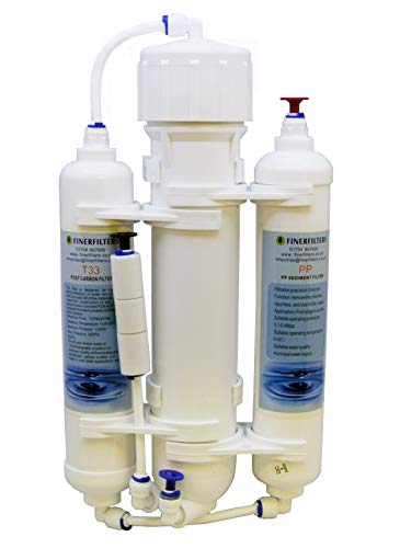 Finerfilters Umkehrosmose-Wasserfiltersystem für Aquarien, 3 Stufen, Tropische Fische, Marine und Diskus, erhältlich mit 50,75 oder 100 GPD-Membran (100 GPD) von Finerfilters