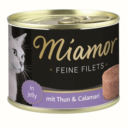 Miamor Feine Filets in Jelly mit Thunfisch & Calamari - Nassfutter für Katzen - 12 x 185g von Finnern Miamor