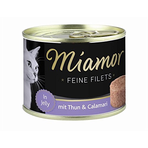 Miamor Feine Filets in Jelly mit Thunfisch & Calamari - Nassfutter für Katzen - 12 x 185g von Finnern Miamor