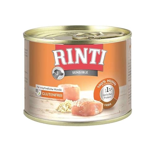 10 x Finnern Sensible Huhn & Reis 185g Hundefutter nass (9,16 € / kg) von Rinti