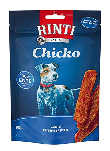 5 x 90g Extra Chicko Ente Hundesnack 100% Entenfilet (35,53€ / kg) von Finnern Rinti