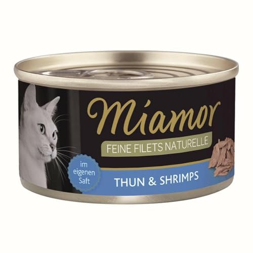 Finnern Miamor Feine Filets naturelle Thun & Shrimps 80g von Miamor