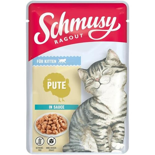 Schmusy Ragout Kitten mit Pute in Sauce 100g (Menge: 22 je Bestelleinheit) von Finnern