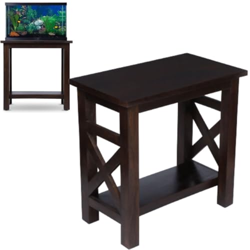 Ständer für Aquarien aus Massivholz, bis zu 20 Gallonen, 20 Gallonen, Aquariumständer, Aquarium-Ständer, Aquarium-Tisch, Aquarium-Tisch von Finomenal