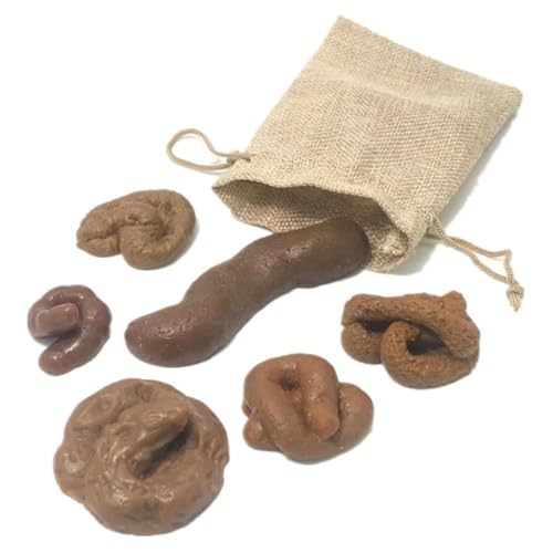 Fiorky 6 Teile/Satz Weiche Poop Simulation Poop Poop Spielzeug Lustige Spielzeug Simulation Poop Poop Spielzeug Kunststoff Gefälschte Hundekot Streich Requisiten Verschiedene Formen for Hall von Fiorky