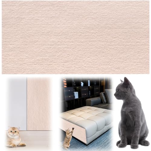 Fiorky Katzenkratzbrett, Katzenkratzmatte, Möbelschutzpolster, Selbstklebende Katzenklettermatte, multifunktional, zuschneidbar, verschleißfest, Katzenkratzbrett geeignet für Möbel Sofa Wand von Fiorky