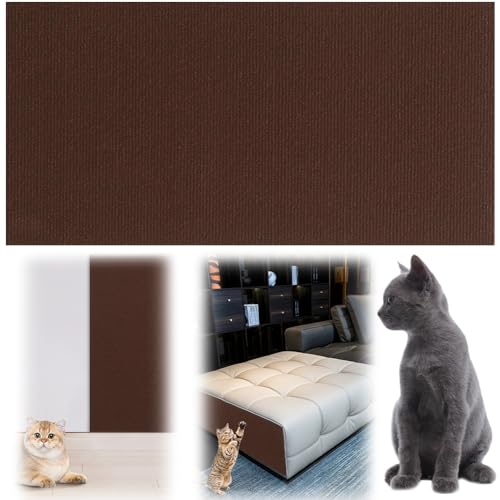 Fiorky Katzenkratzbrett, Katzenkratzmatte, Möbelschutzpolster, Selbstklebende Katzenklettermatte, multifunktional, zuschneidbar, verschleißfest, Katzenkratzbrett geeignet für Möbel Sofa Wand von Fiorky