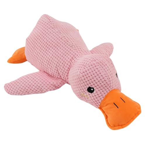 Fiorky Niedliche Ente ohne Füllung mit weichem Quietscher, Kuscheltiere for Hunde, Kauspielzeug, The Mellow Dog, beruhigende Ente, langlebiges, quietschendes Hundespielzeug for Welpen im Inn von Fiorky