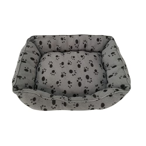 Fiorky Plüsch-Katzen-Hundebett, Plüschtiere, Schlafsofa, quadratisch, rutschfest, Katzen-Hundebett, Haustierprodukte für kleine, mittelgroße Hunde, Katzen, Kätzchen, Welpen von Fiorky