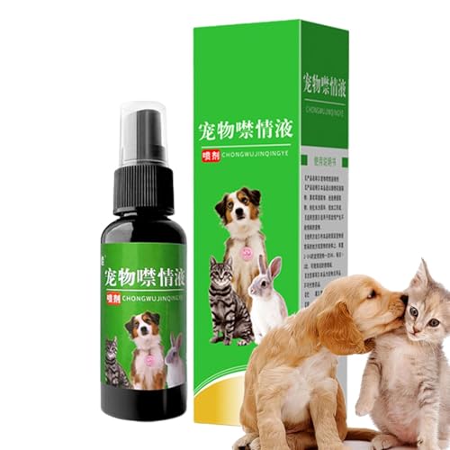 Firulab Haustier verbotenes Spray, verbotenes Spray für Hunde | Beruhigendes Spray zur Emotionskontrolle,50 ml Stressabbau- und Verhaltens, natürliches, sicheres für Hunde, Katzen, Stress und Reisen, von Firulab