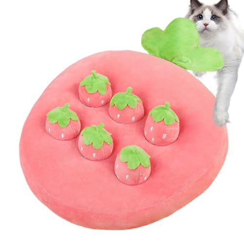 Firulab Hundespielzeug Karottenfarm,Hundekarotten-Plüschtier | Enrichment Dog Snuffle Puzzle-Spielzeug,Erdbeerpflückpuppe, interaktives Katzenspielzeug, Karottenfarm, Ananaspuppe von Firulab