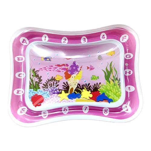 Wassermatte Katze 50x66cm Wasserspielmatte Aufblasbare Sensorische Wasser-Spielmatte Matte in Fischform, Wassersensorische Matte für Katzen & Baby, Sensorische Wassermatte Katze von Firulab