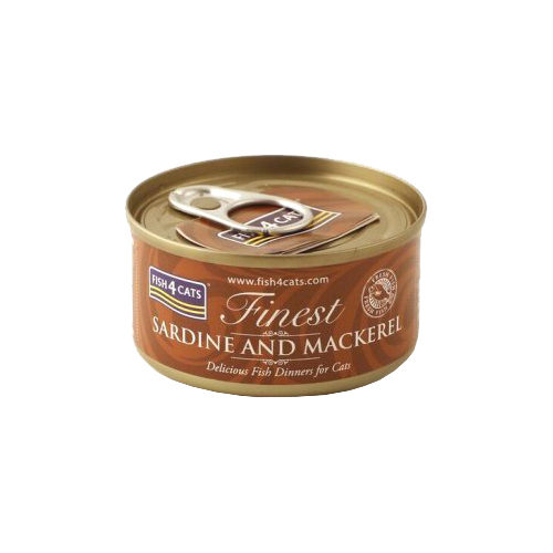 Fish4Cats Finest Katzenfutter - Dosen - Sardine and Mackerel - 10 x 70 g von Fish4Cats