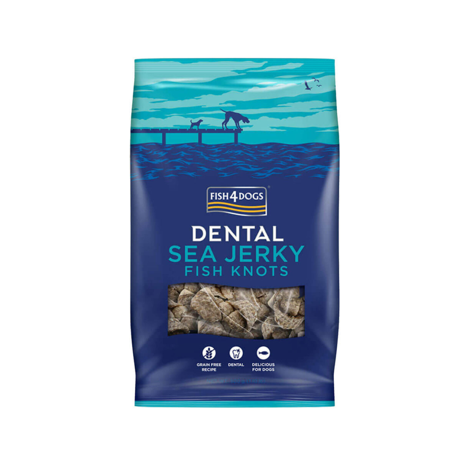 Fish4Dogs Dental - Sea Jerky Fish Knots - 100 g von Fish4Dogs