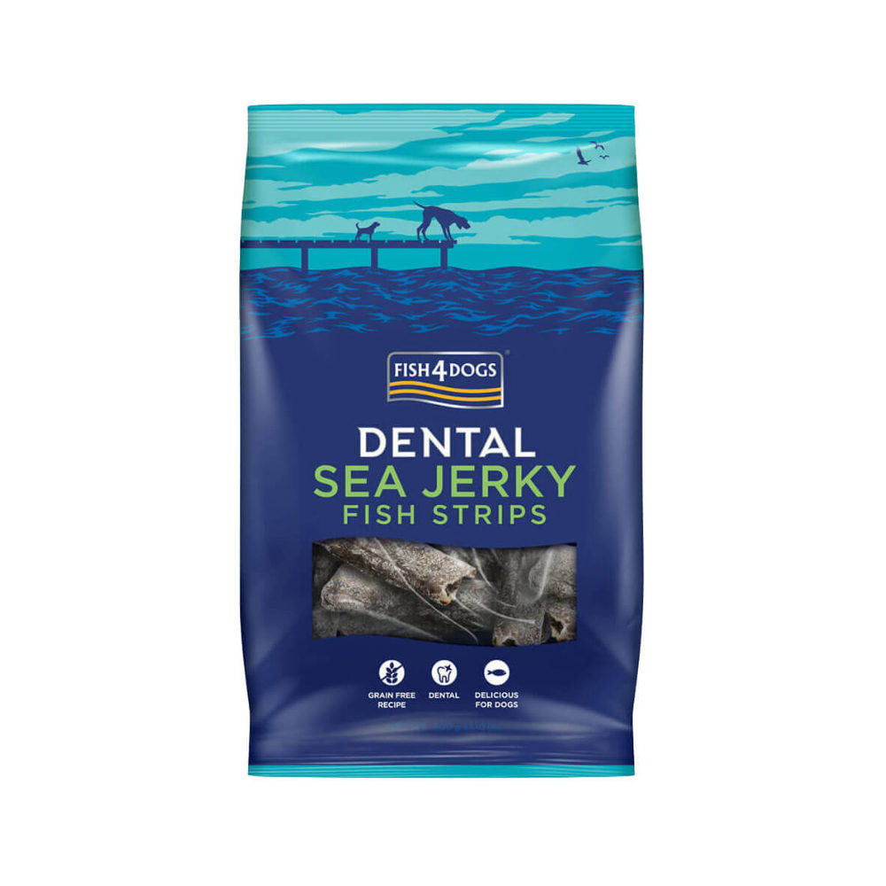 Fish4Dogs Dental - Sea Jerky Fish Strips - 100 g von Fish4Dogs