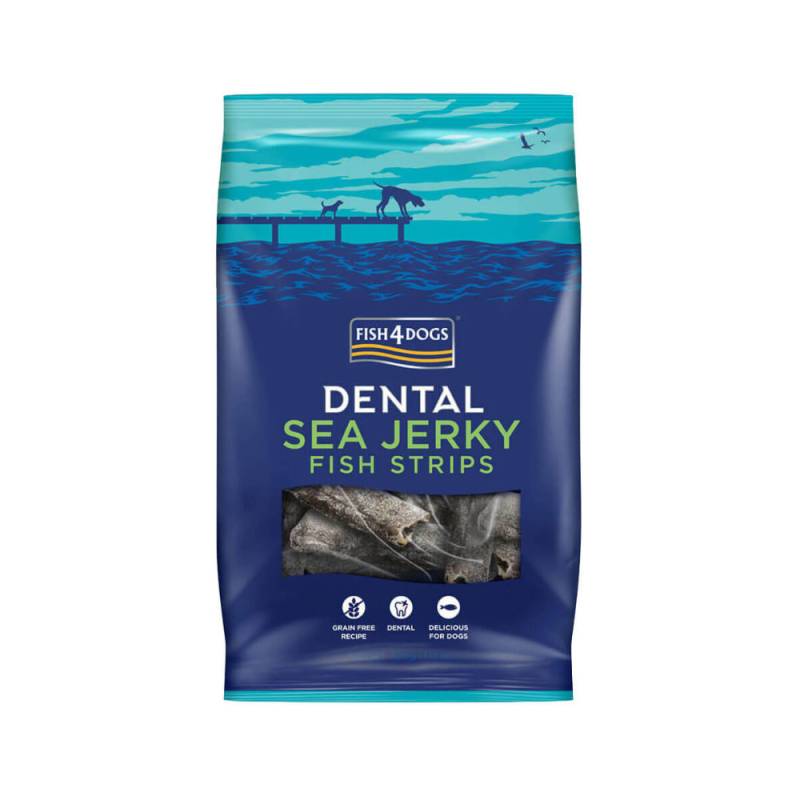 Fish4Dogs Dental - Sea Jerky Fish Strips - 500 g von Fish4Dogs