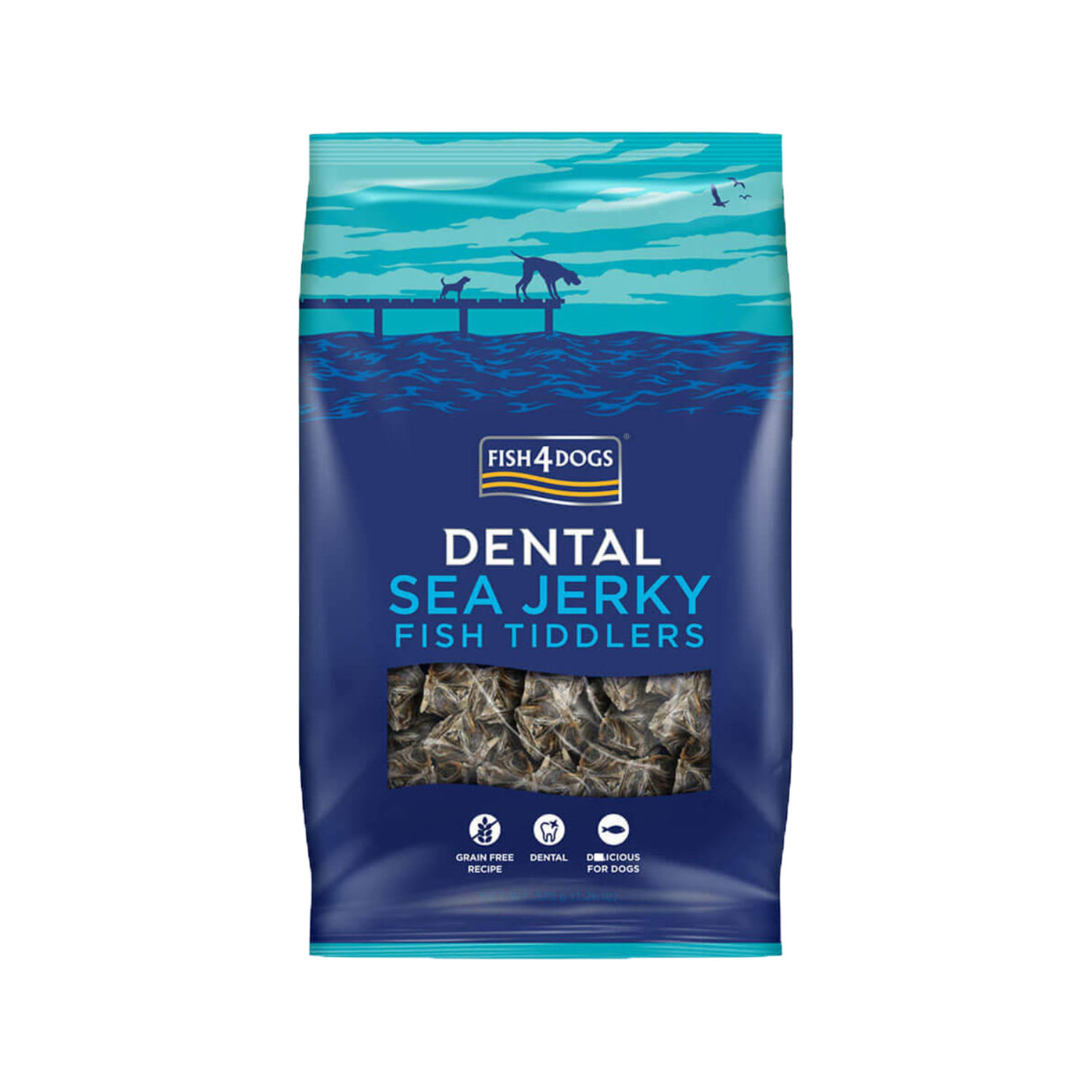 Fish4Dogs Dental - Sea Jerky Fish Tiddlers - 115 g von Fish4Dogs